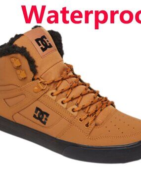 Brand New DC Men's Pure High-Top Textile Mesh High-Top Winter Shoes -
